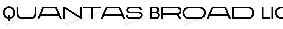 Quantas Broad Light Regular字体转换